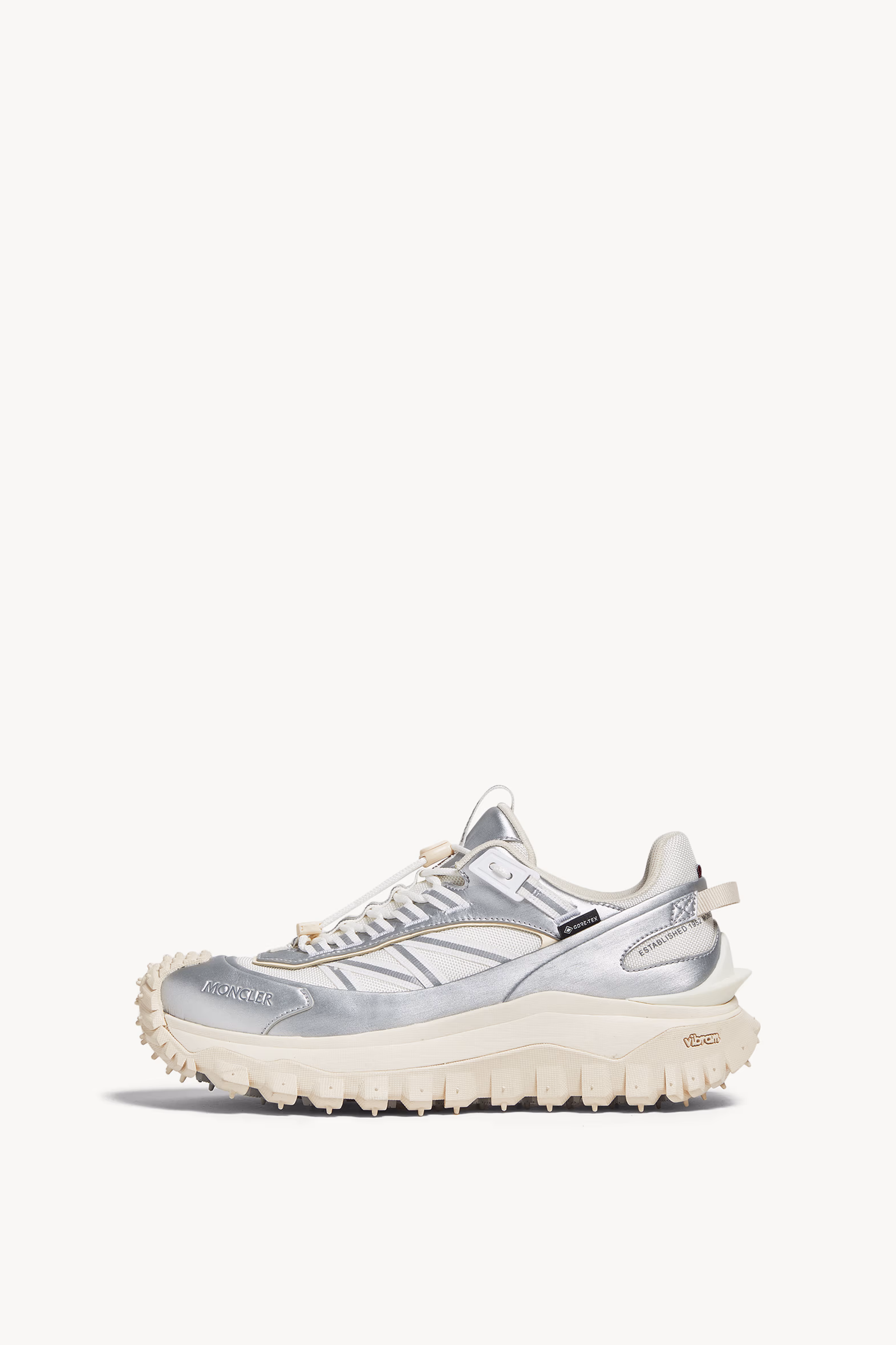 Trailgrip GTX Leather Sneakers Women Silver Moncler 0